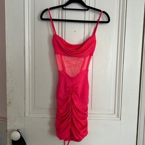 Lucy in the sky pink corset dress